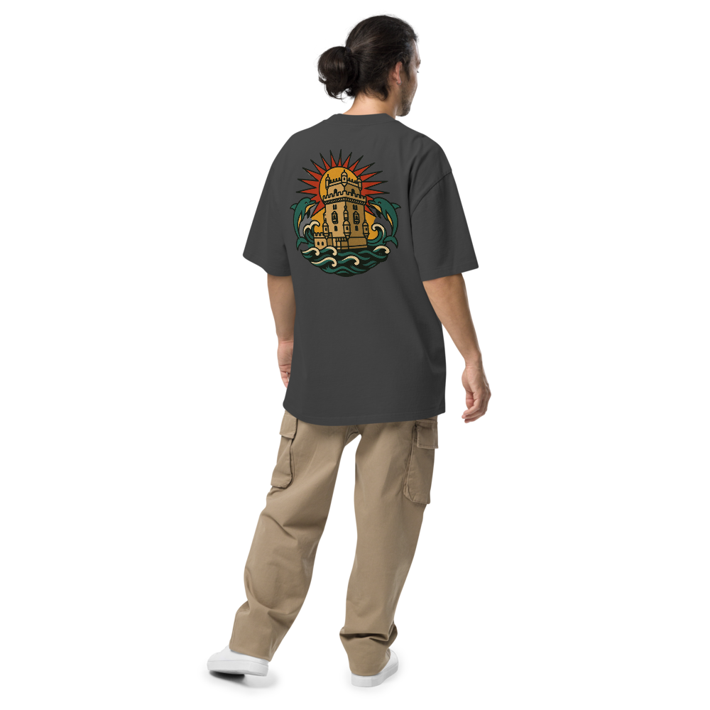 T-shirt Oversized Tuga Old School iMinimal — Torre de Belém