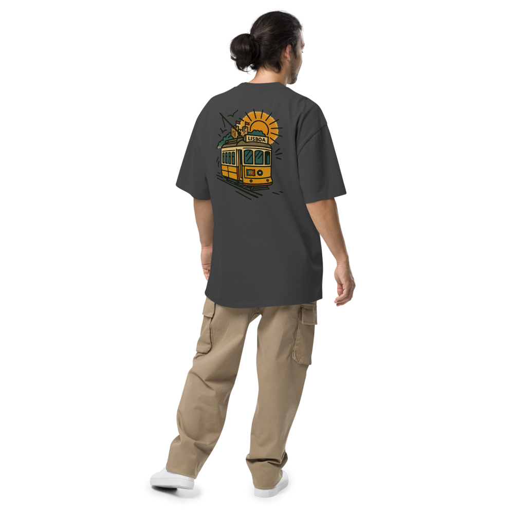 T-shirt Oversized Tuga Old School iMinimal — Elétrico 28 de Lisboa