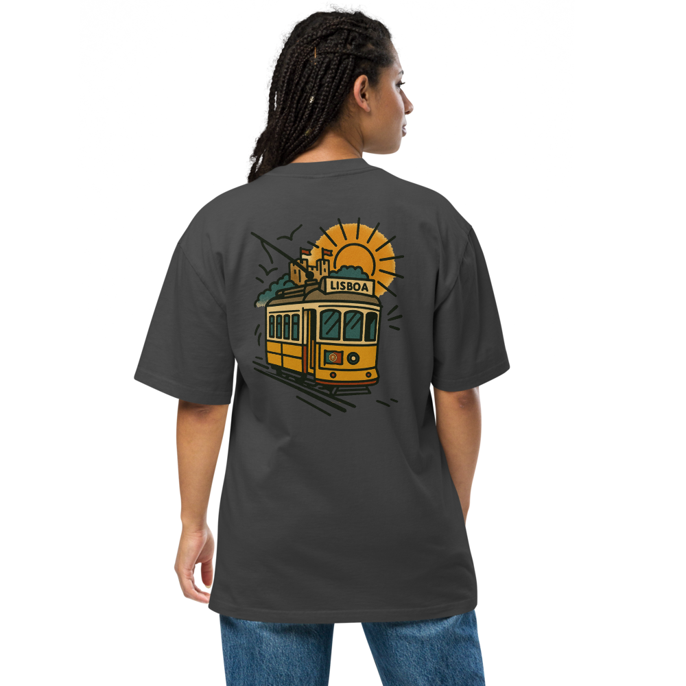T-shirt Oversized Tuga Old School iMinimal — Elétrico 28 de Lisboa