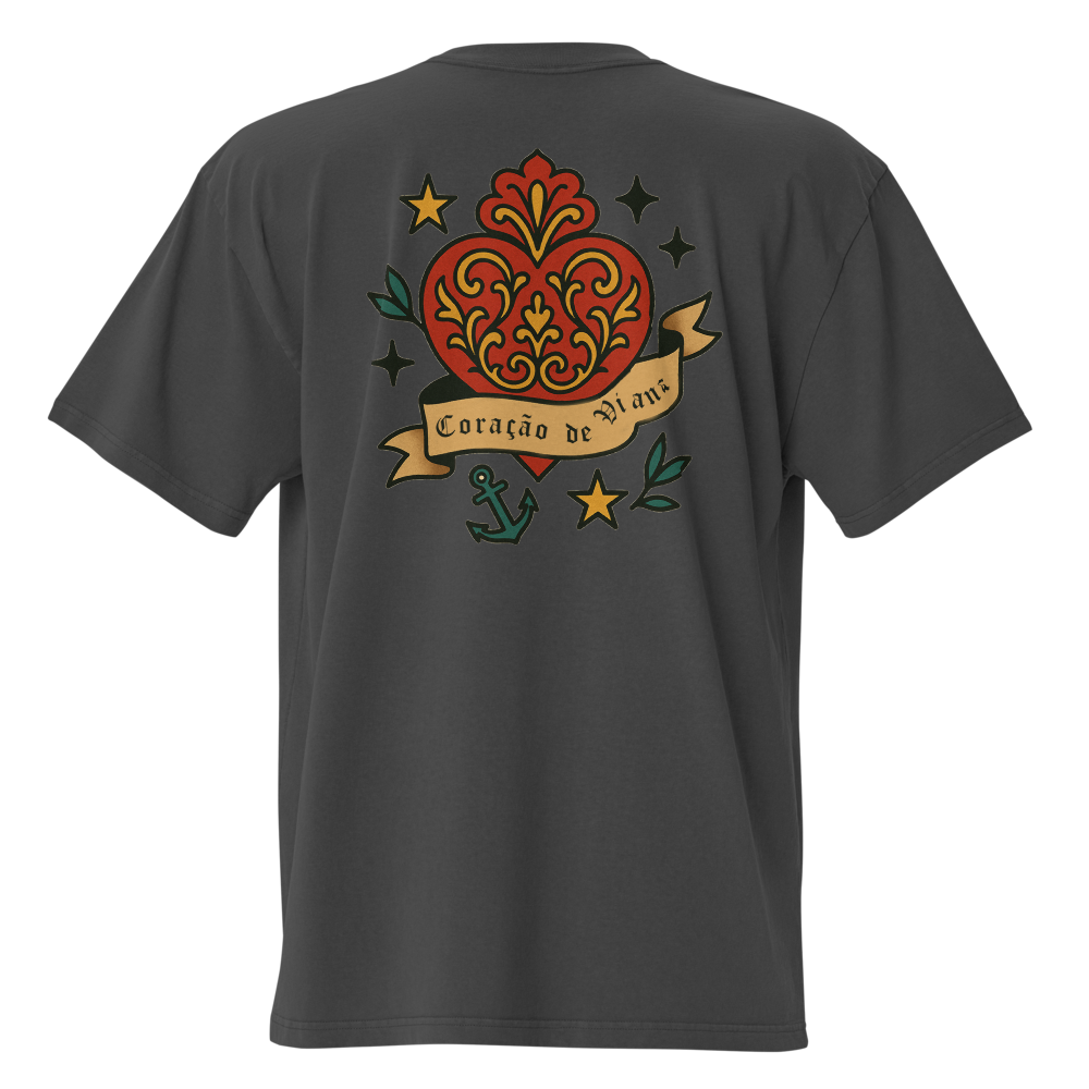 T-shirt Oversized Tuga Old School iMinimal — Coração de Viana