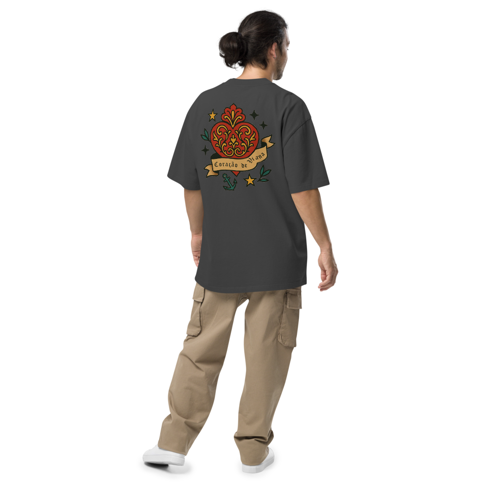 T-shirt Oversized Tuga Old School iMinimal — Coração de Viana