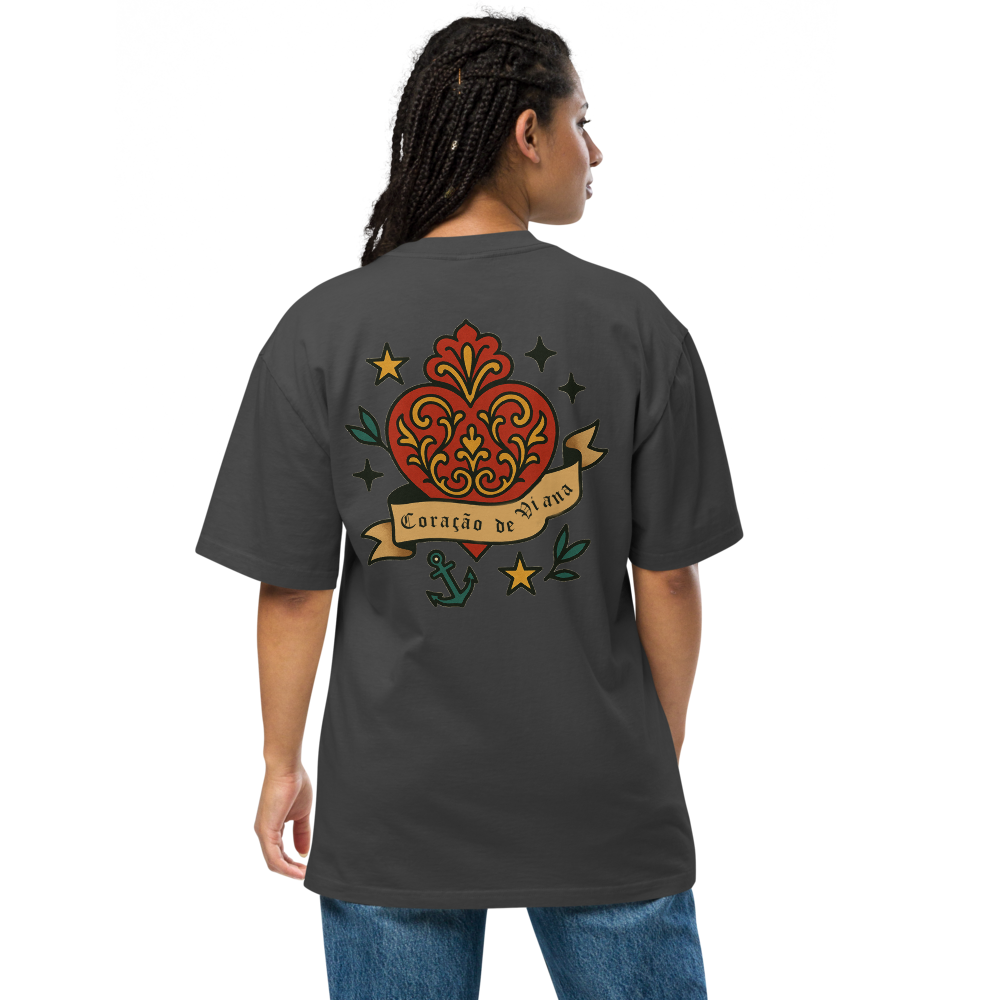 T-shirt Oversized Tuga Old School iMinimal — Coração de Viana