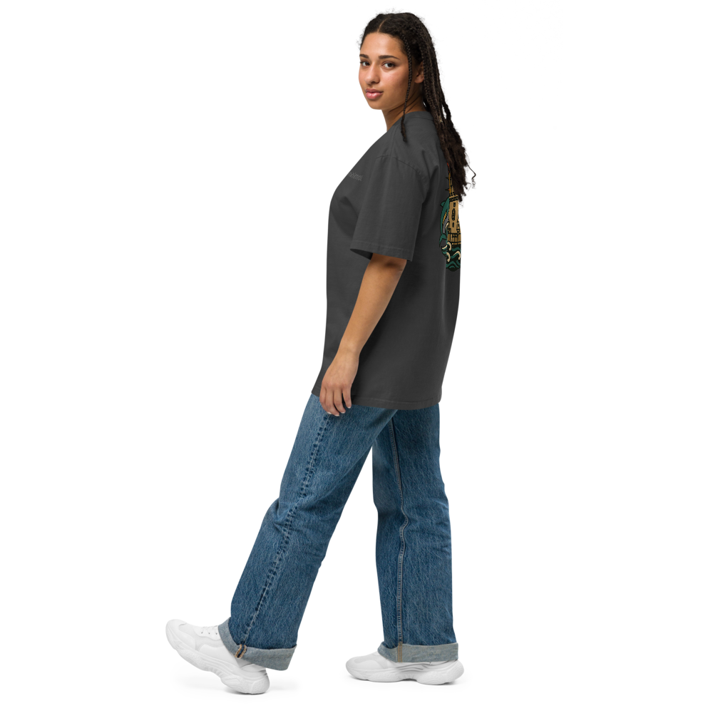 T-shirt Oversized Tuga Old School iMinimal — Torre de Belém