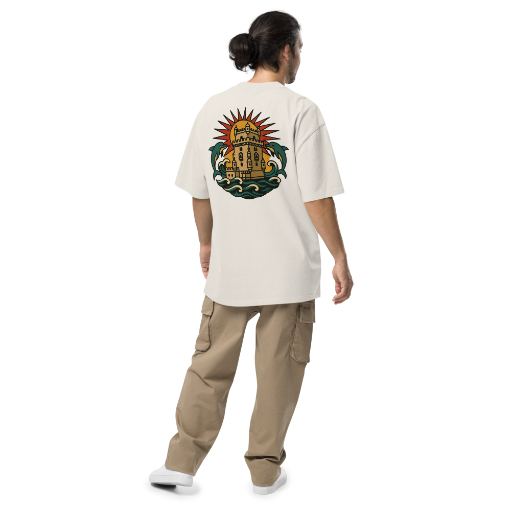 T-shirt Oversized Tuga Old School iMinimal — Torre de Belém