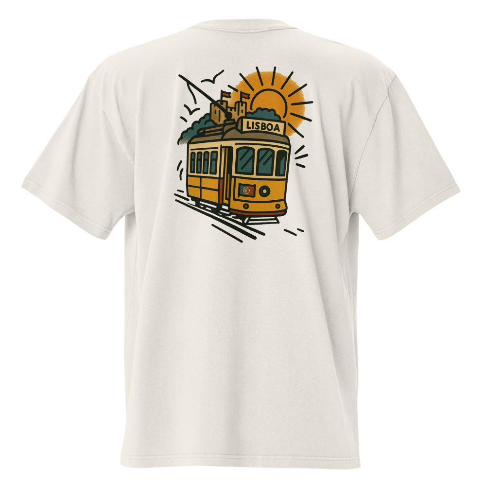 T-shirt Oversized Tuga Old School iMinimal — Elétrico 28 de Lisboa