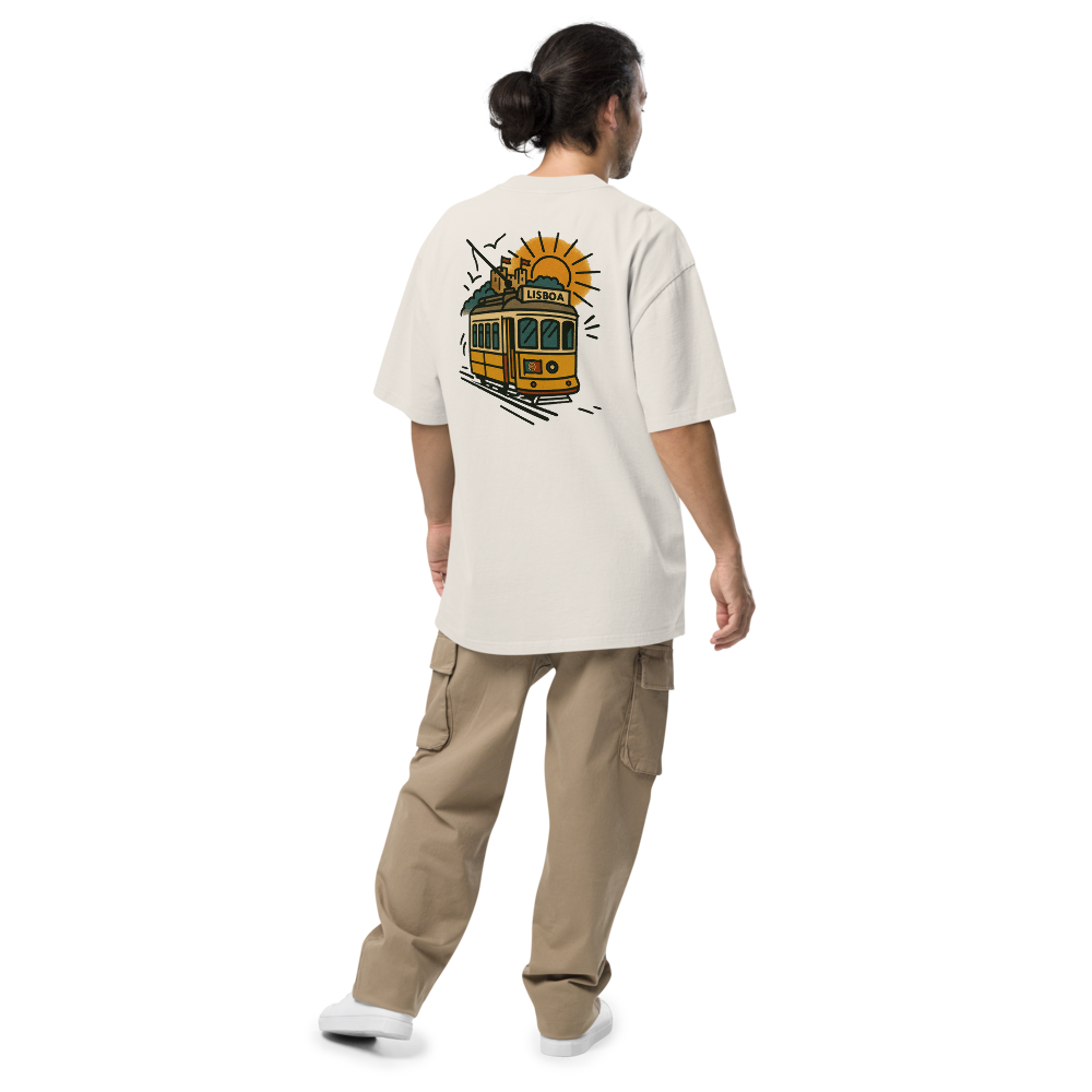 T-shirt Oversized Tuga Old School iMinimal — Elétrico 28 de Lisboa