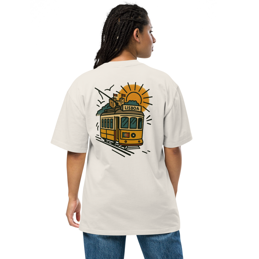 T-shirt Oversized Tuga Old School iMinimal — Elétrico 28 de Lisboa