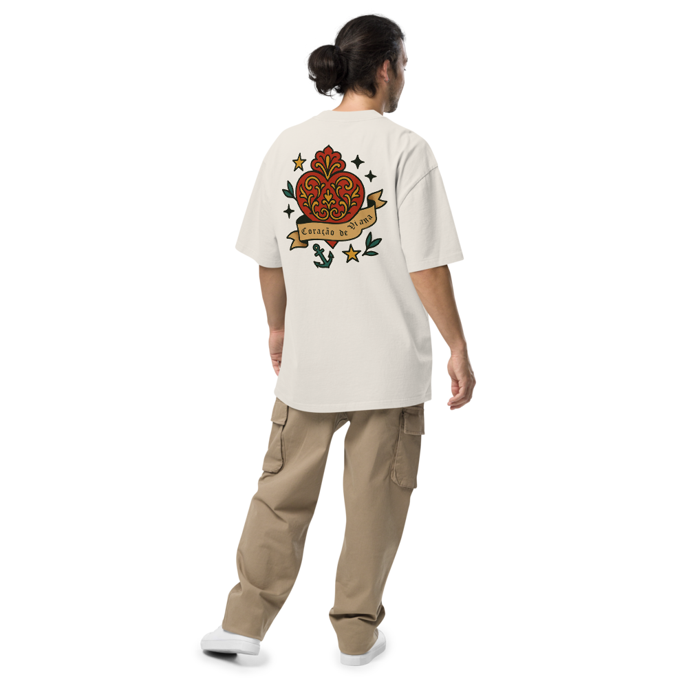 T-shirt Oversized Tuga Old School iMinimal — Coração de Viana
