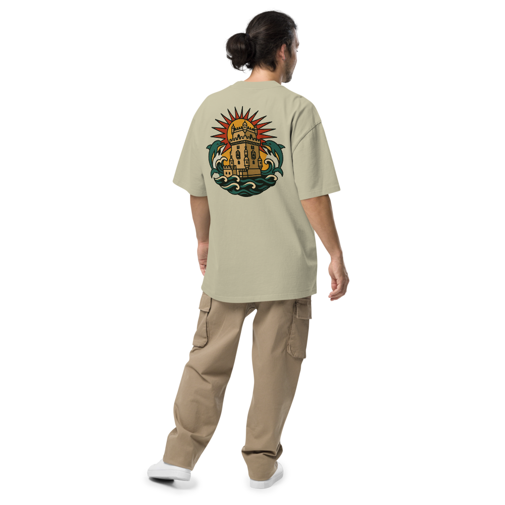 T-shirt Oversized Tuga Old School iMinimal — Torre de Belém