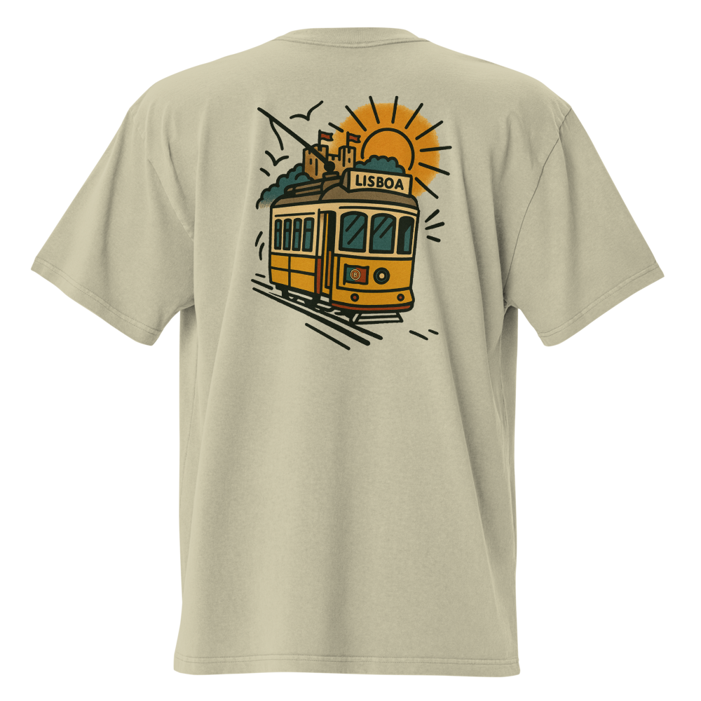 T-shirt Oversized Tuga Old School iMinimal — Elétrico 28 de Lisboa