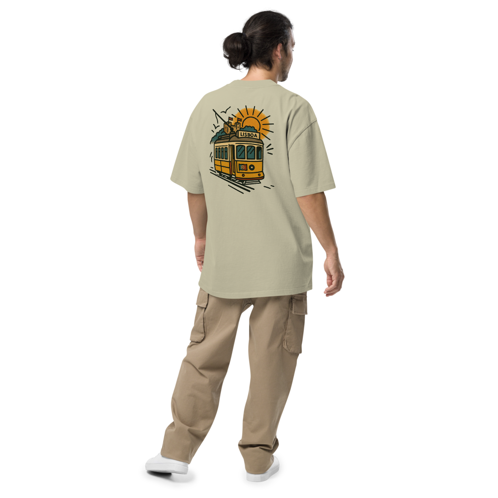 T-shirt Oversized Tuga Old School iMinimal — Elétrico 28 de Lisboa