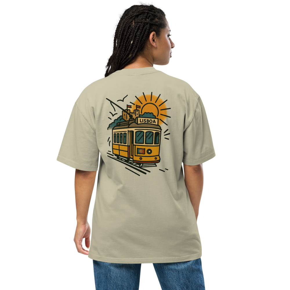 T-shirt Oversized Tuga Old School iMinimal — Elétrico 28 de Lisboa