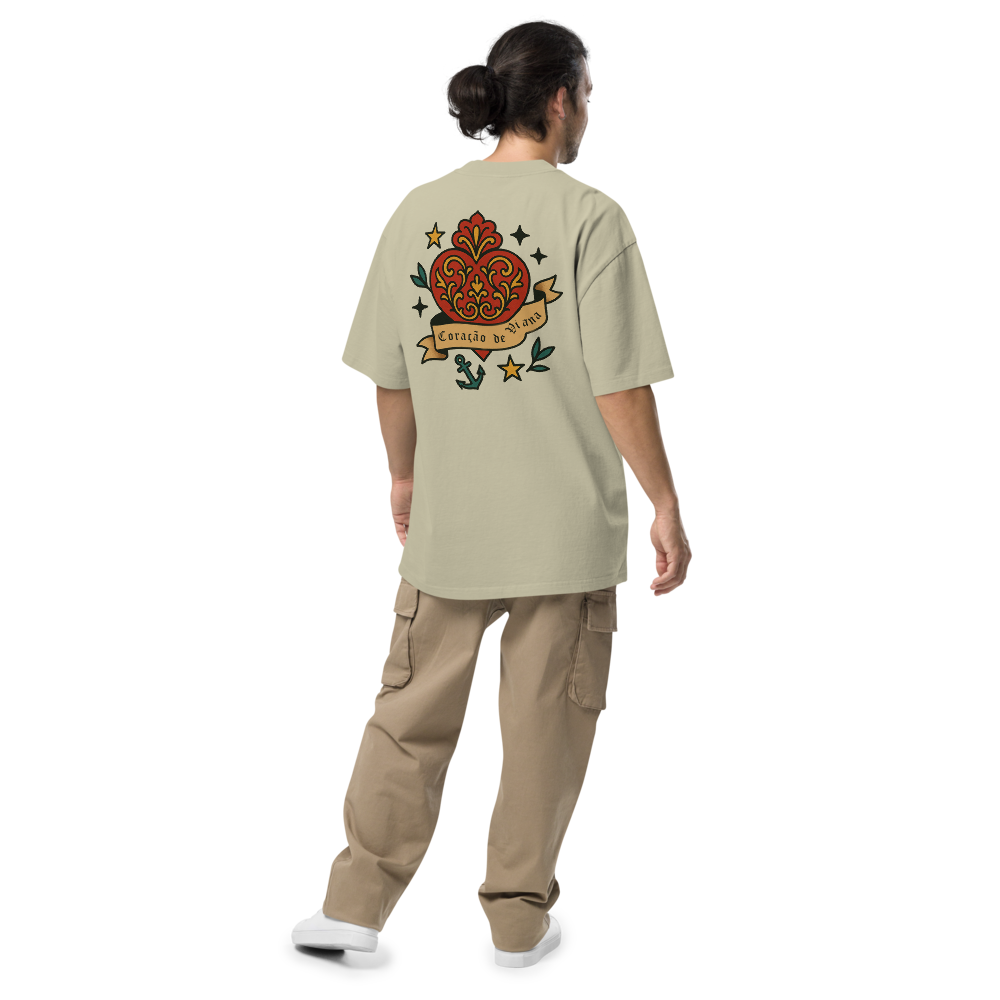 T-shirt Oversized Tuga Old School iMinimal — Coração de Viana