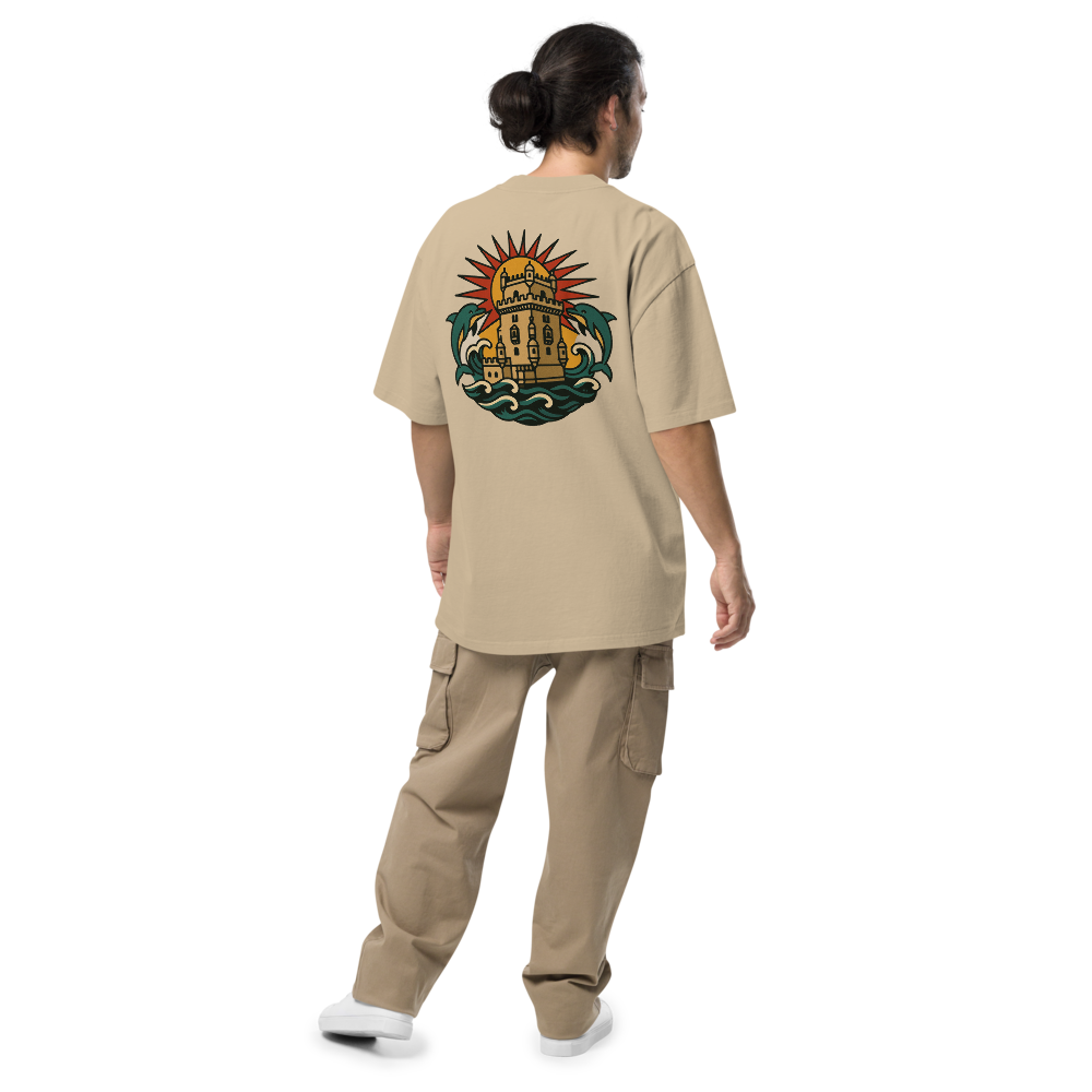 T-shirt Oversized Tuga Old School iMinimal — Torre de Belém