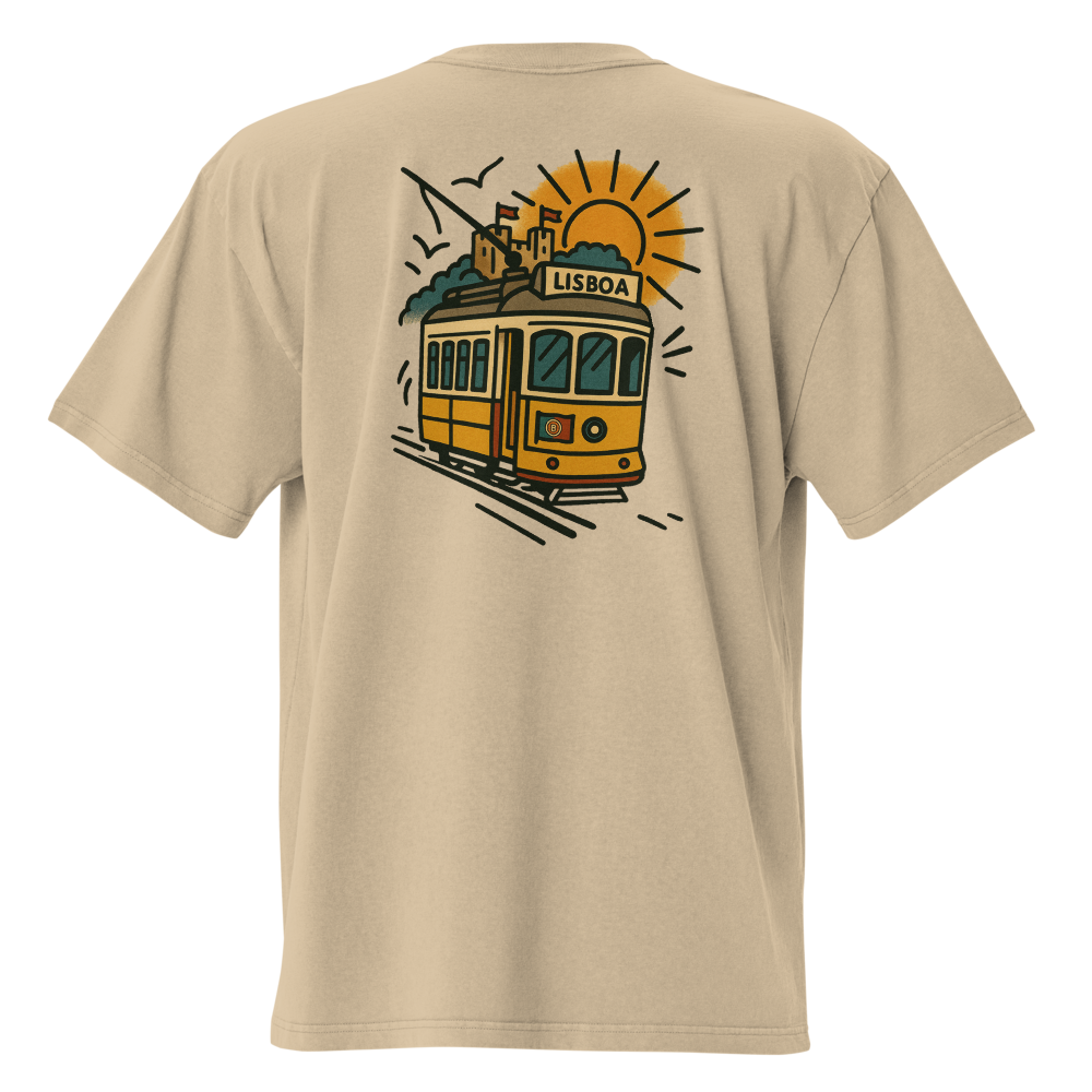T-shirt Oversized Tuga Old School iMinimal — Elétrico 28 de Lisboa