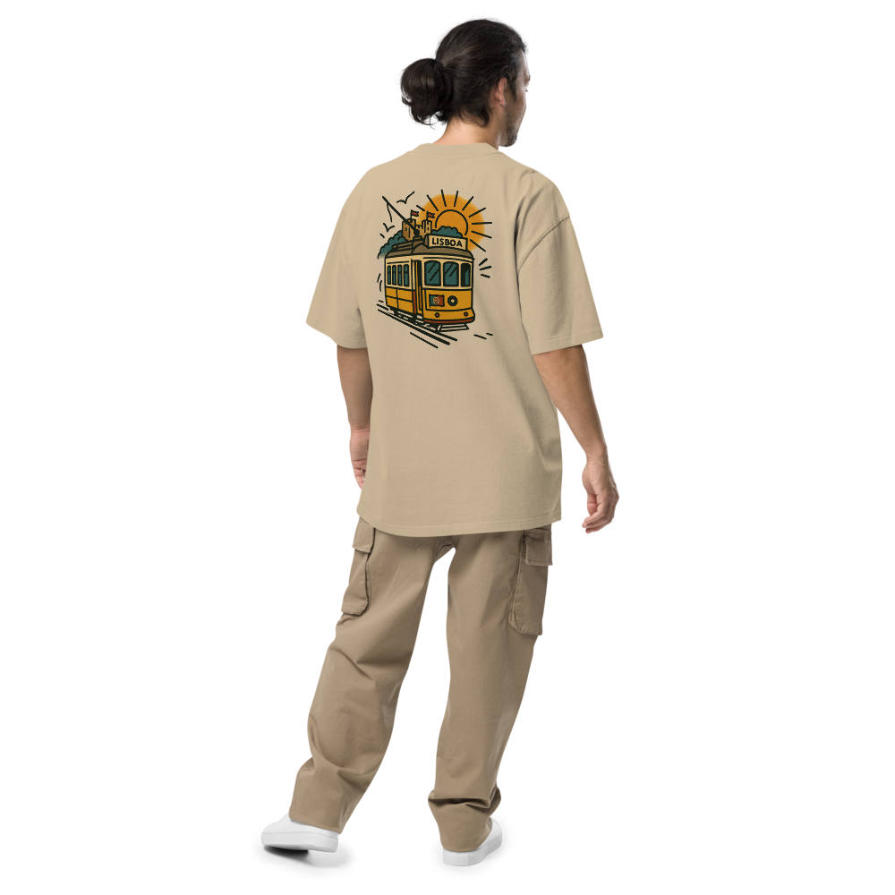 T-shirt Oversized Tuga Old School iMinimal — Elétrico 28 de Lisboa