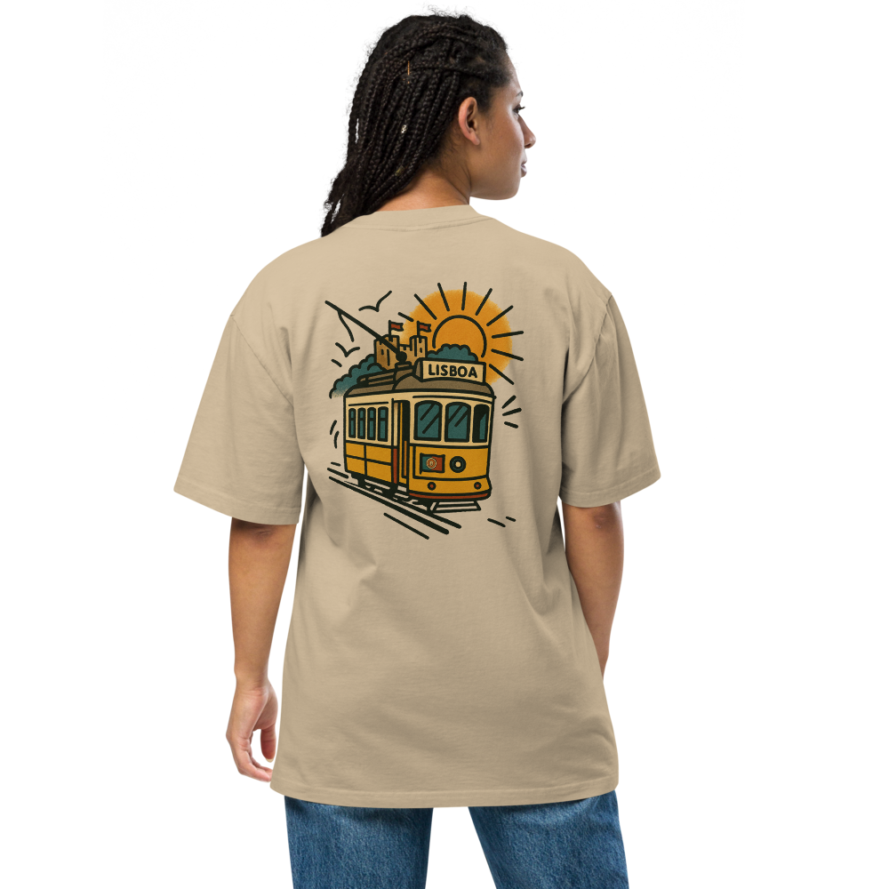 T-shirt Oversized Tuga Old School iMinimal — Elétrico 28 de Lisboa
