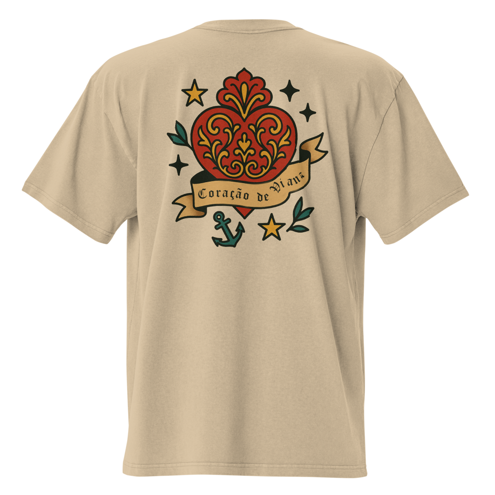 T-shirt Oversized Tuga Old School iMinimal — Coração de Viana