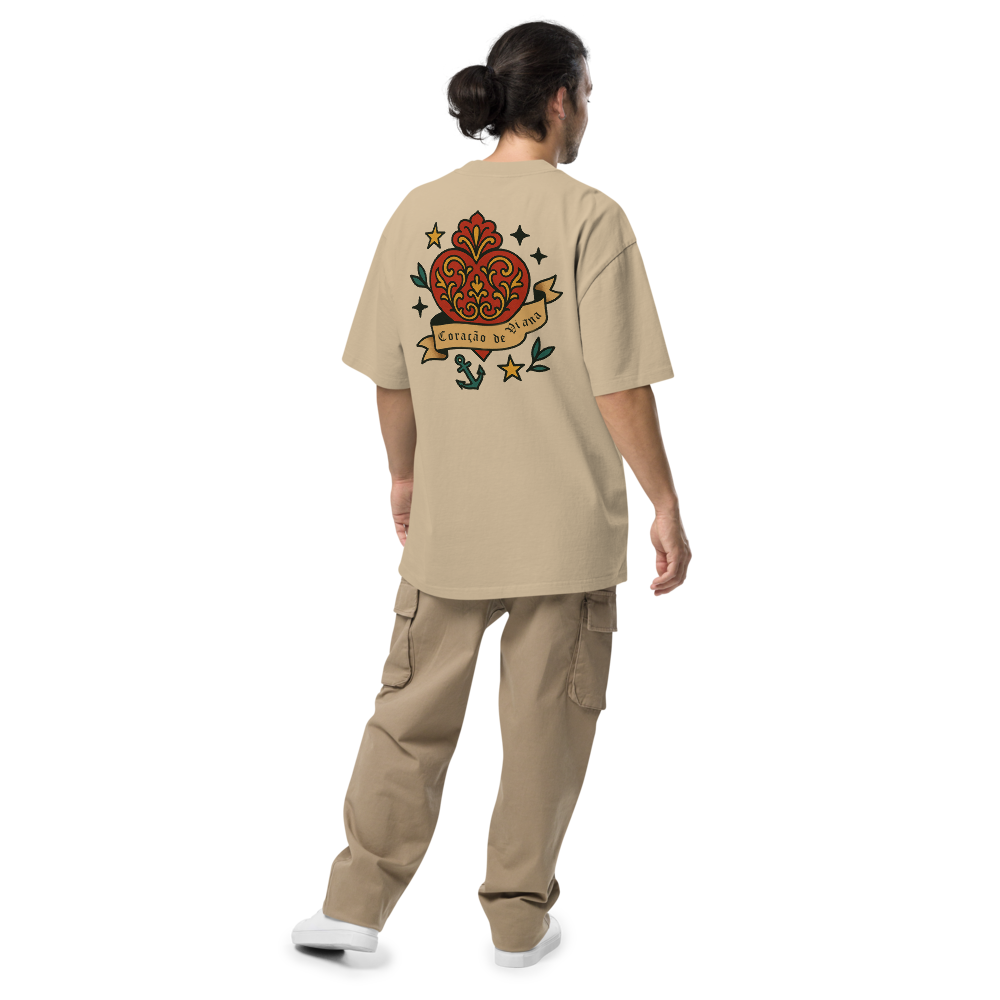 T-shirt Oversized Tuga Old School iMinimal — Coração de Viana