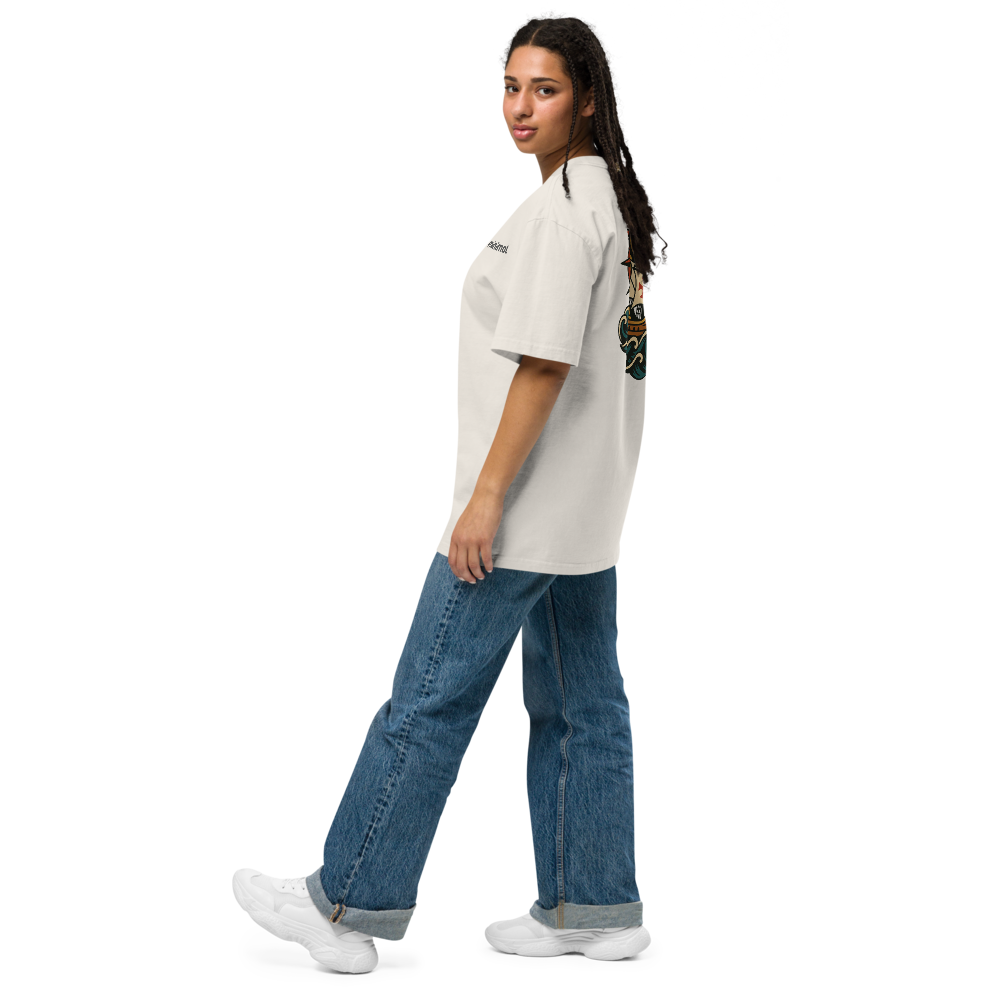 T-shirt Oversized Tuga Old School iMinimal — Caravela dos Descobrimentos