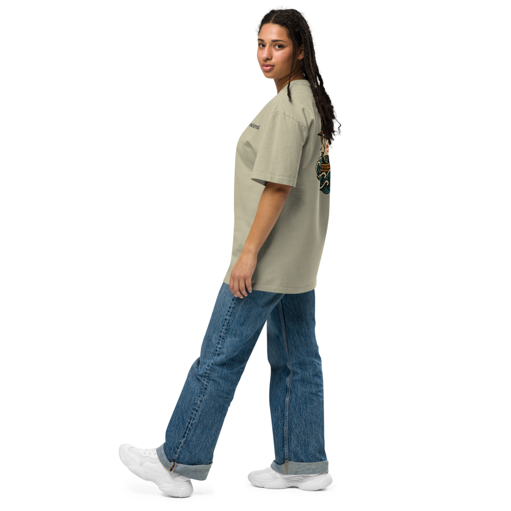 T-shirt Oversized Tuga Old School iMinimal — Caravela dos Descobrimentos