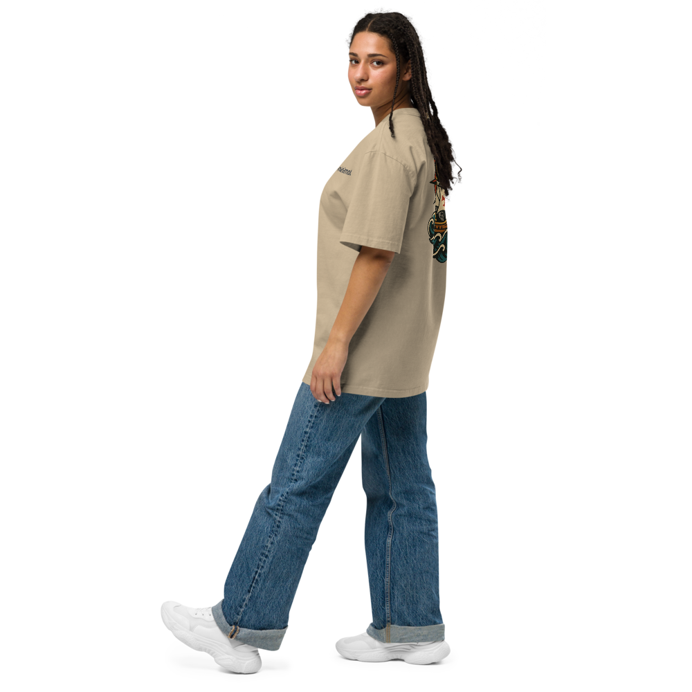 T-shirt Oversized Tuga Old School iMinimal — Caravela dos Descobrimentos
