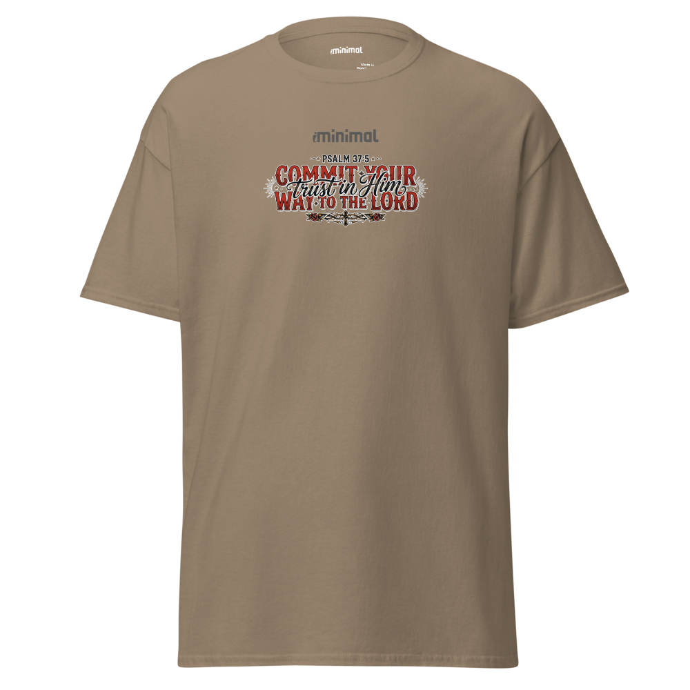 T-shirt Psalm 37:05 iMinimal — a básica essencial