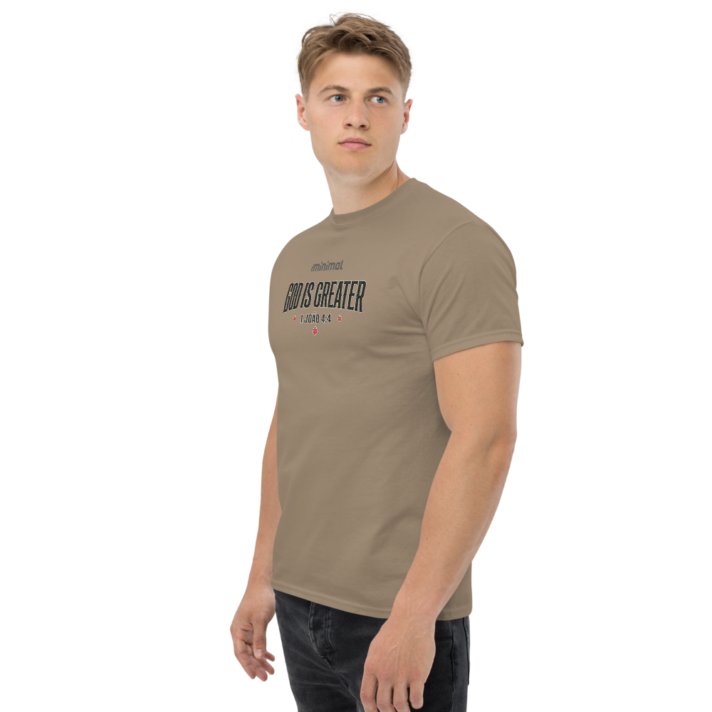 T-shirt 1 João 04:04 iMinimal — a básica essencial