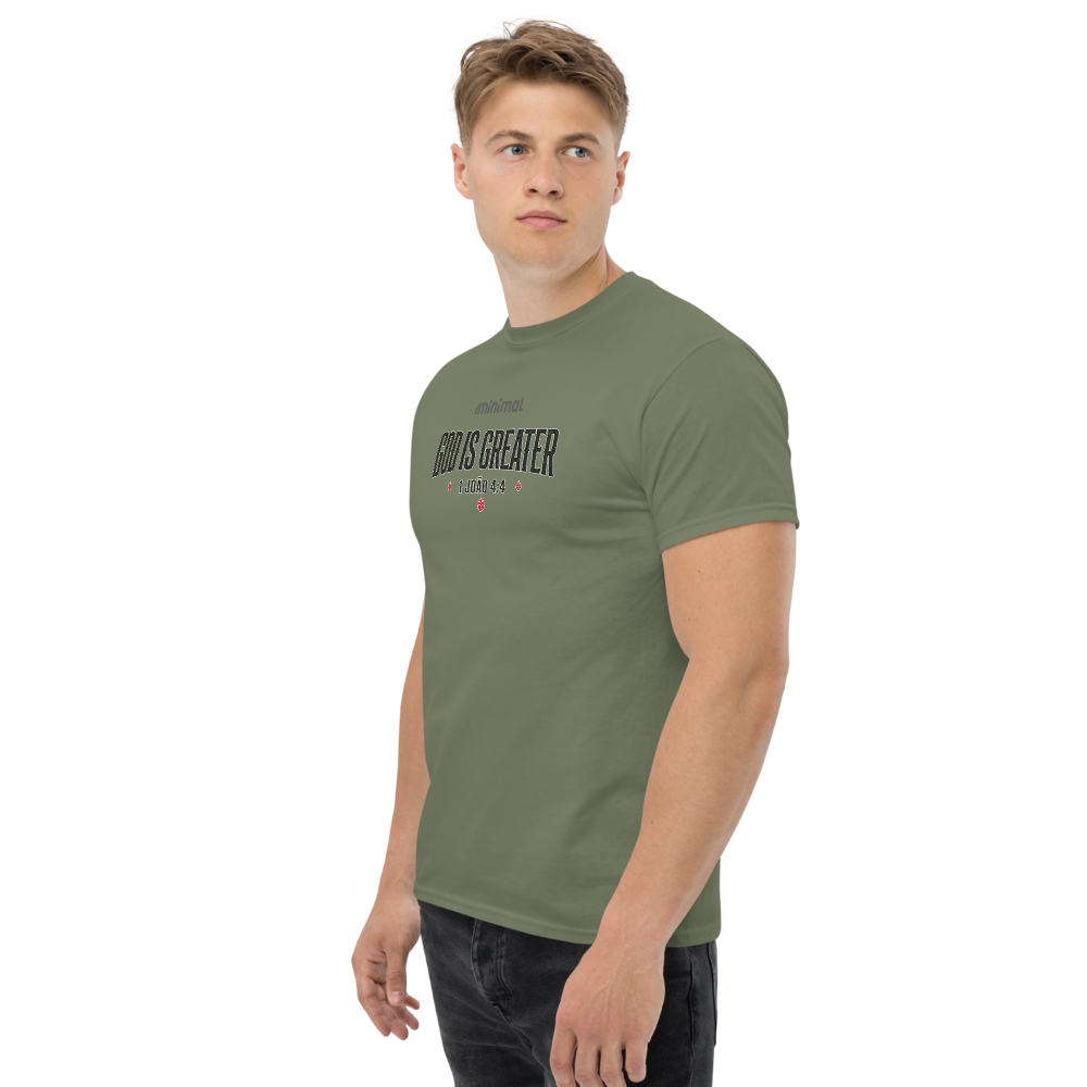 T-shirt 1 João 04:04 iMinimal — a básica essencial