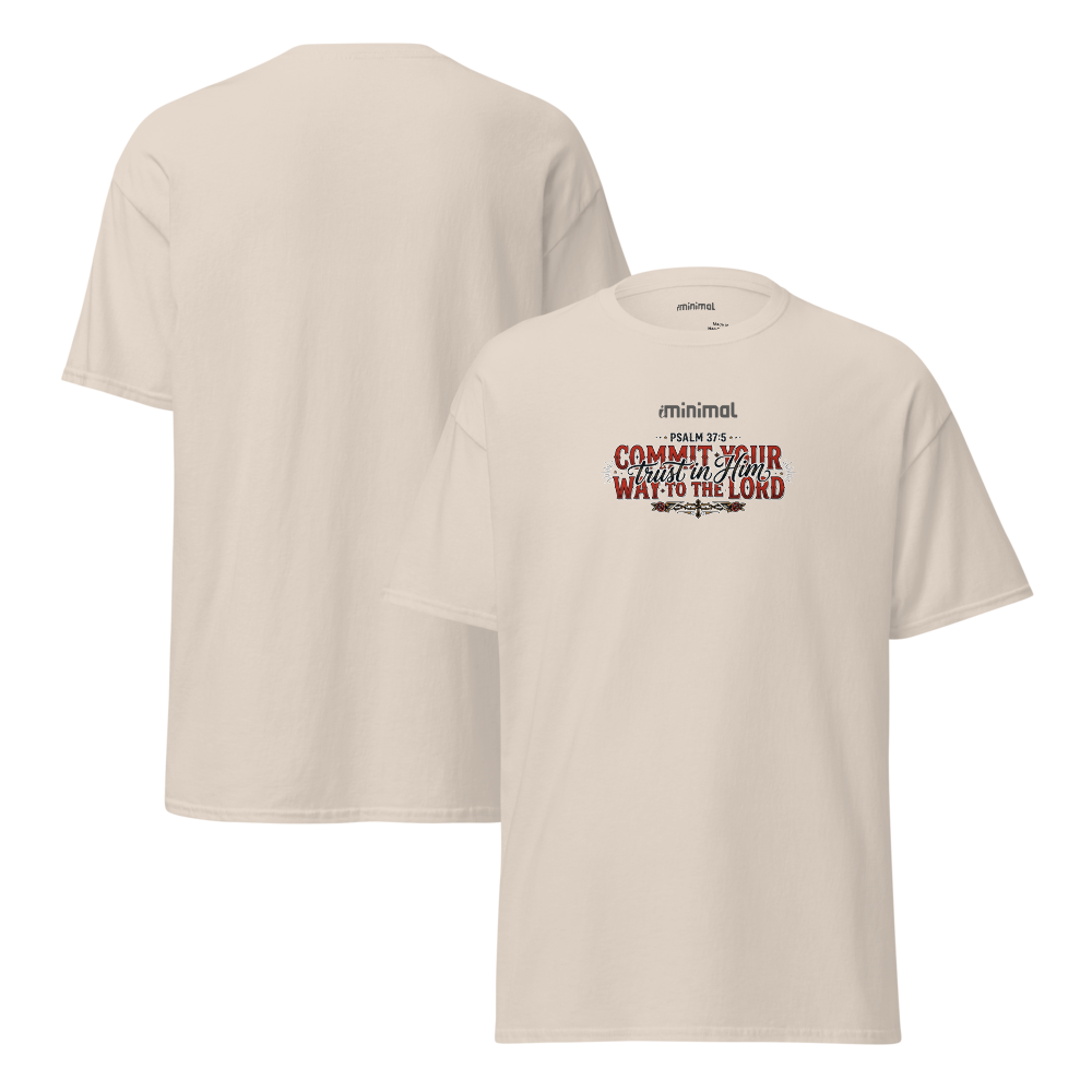 T-shirt Psalm 37:05 iMinimal — a básica essencial