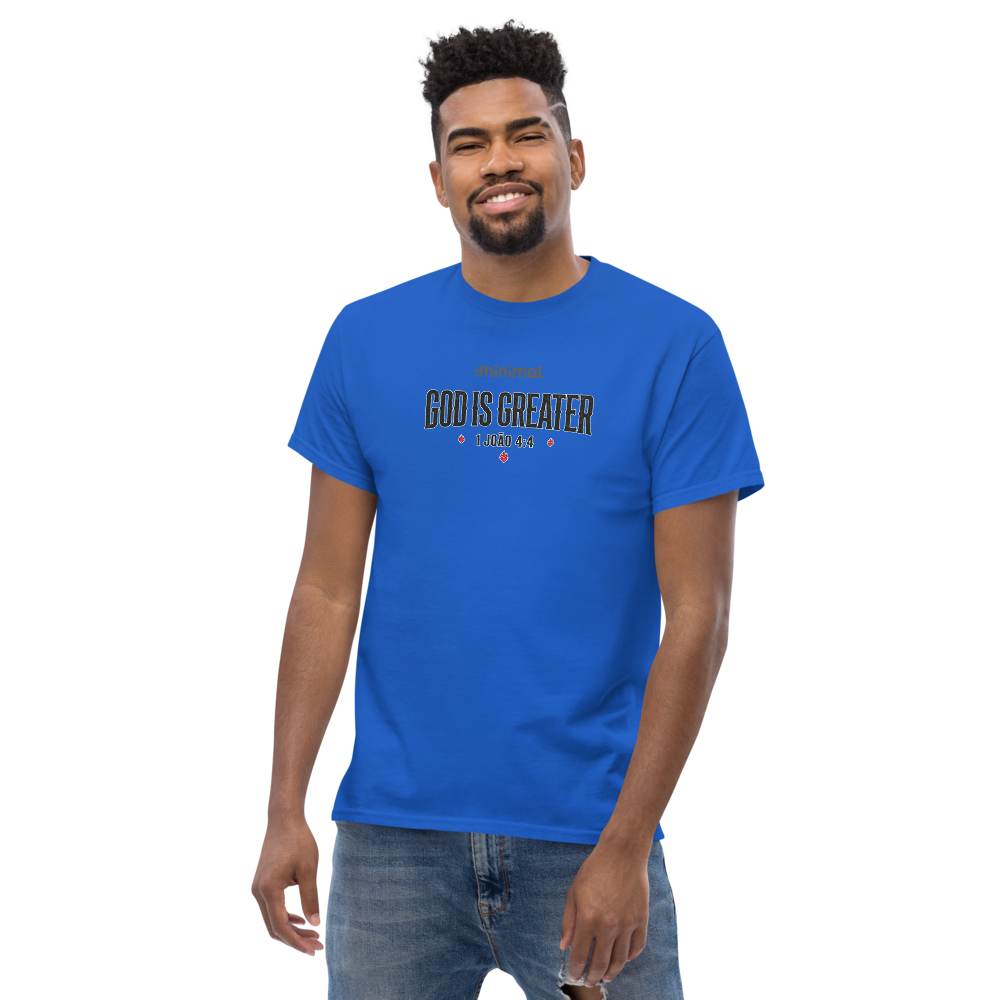 T-shirt 1 João 04:04 iMinimal — a básica essencial